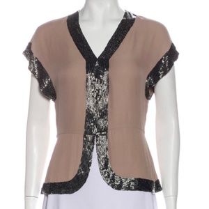 Parker Silk Beaded Top